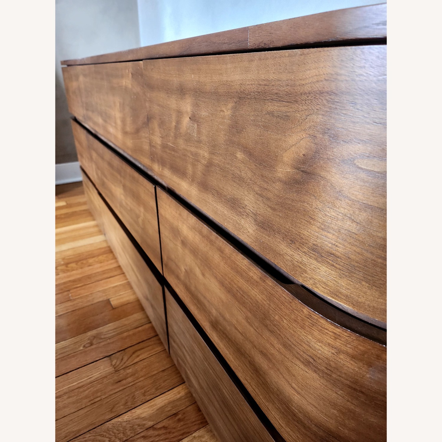 Crate & Barrel Milano Dark Brown Wood Dresser - image-4
