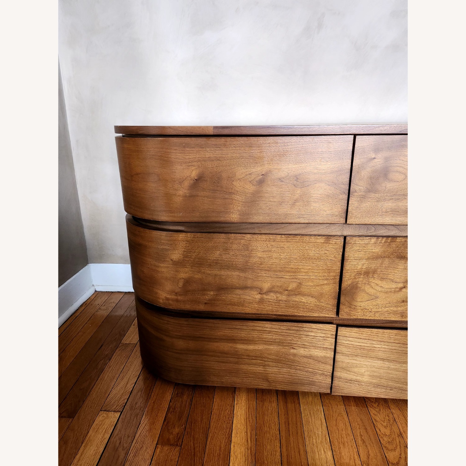 Crate & Barrel Milano Dark Brown Wood Dresser - image-3
