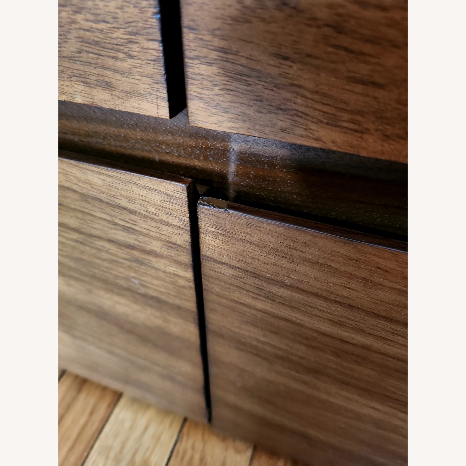 Crate & Barrel Milano Dark Brown Wood Dresser - image-14