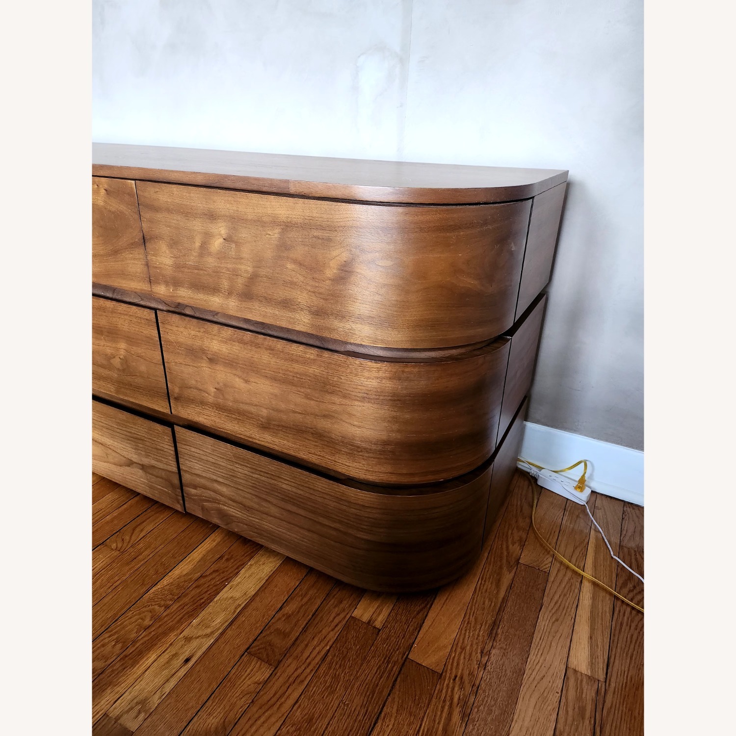 Crate & Barrel Milano Dark Brown Wood Dresser - image-6