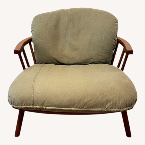 Used Green Fabric Armchair for sale on AptDeco