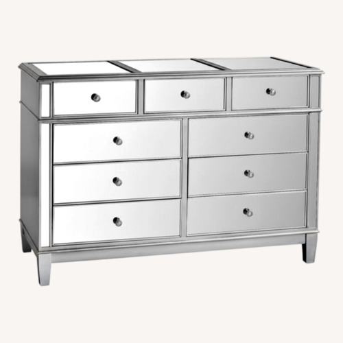 Used Pier 1 Imports Hayworth Mirrored Silver Dresser for sale on AptDeco
