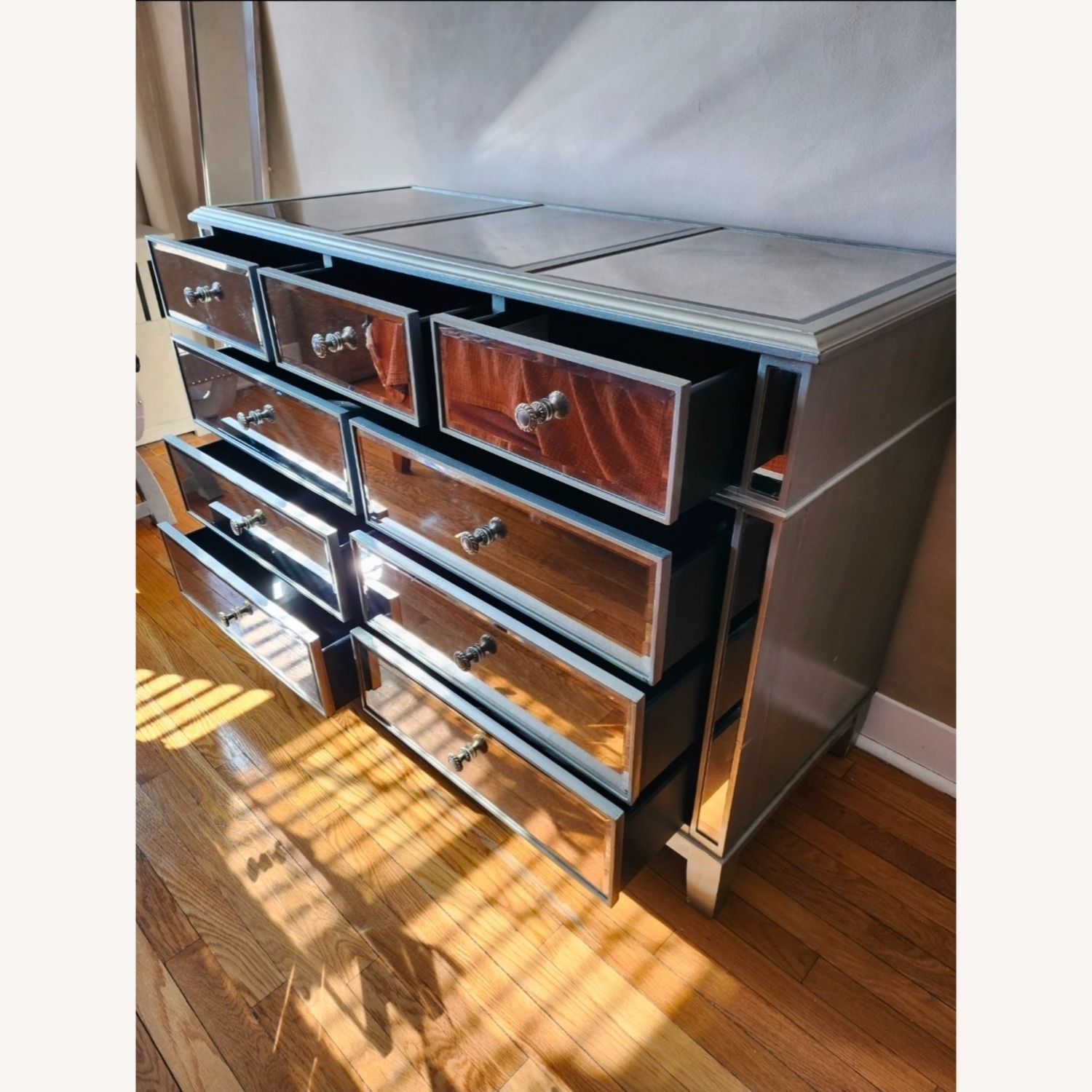 Pier 1 Imports Hayworth Mirrored Silver Dresser - image-2