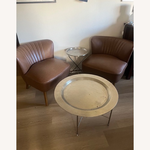 Used Vintage/Antique Light Brown Accent Chairs for sale on AptDeco