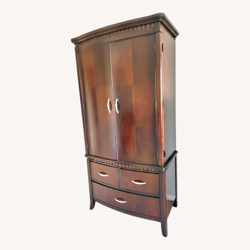 Used American Furniture Classics Dark Brown Armoire for sale on AptDeco