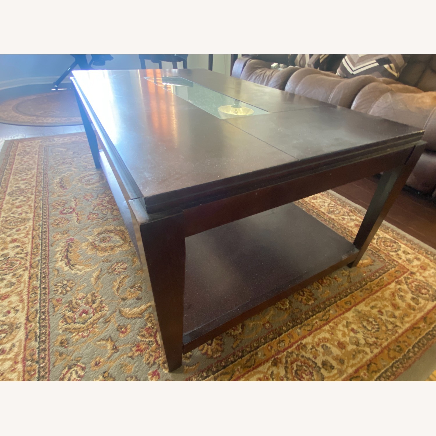Dark Brown Coffee Table - image-2