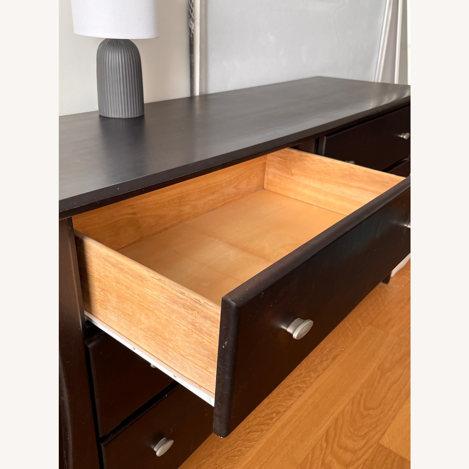 Dark Brown Wood Dresser - image-3