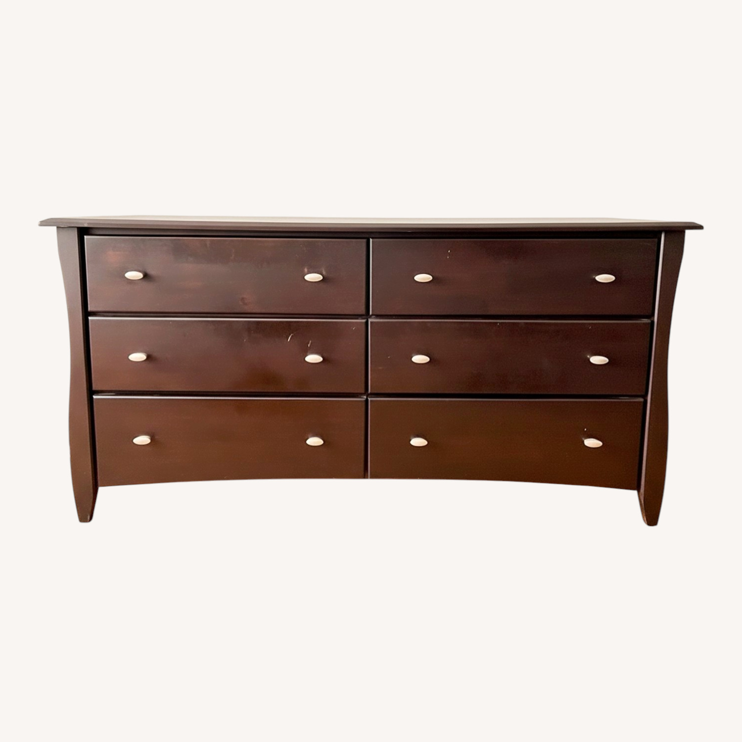 Dark Brown Wood Dresser - image-0