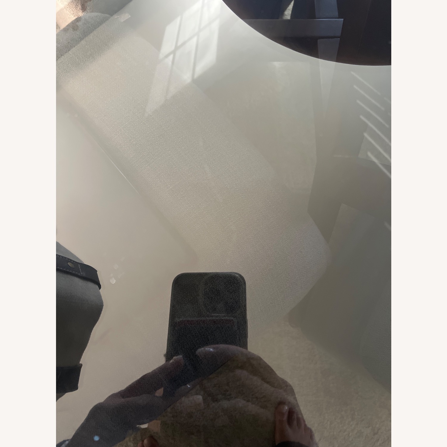 Midcentury Modern Glass and Wood Dining Table - image-4