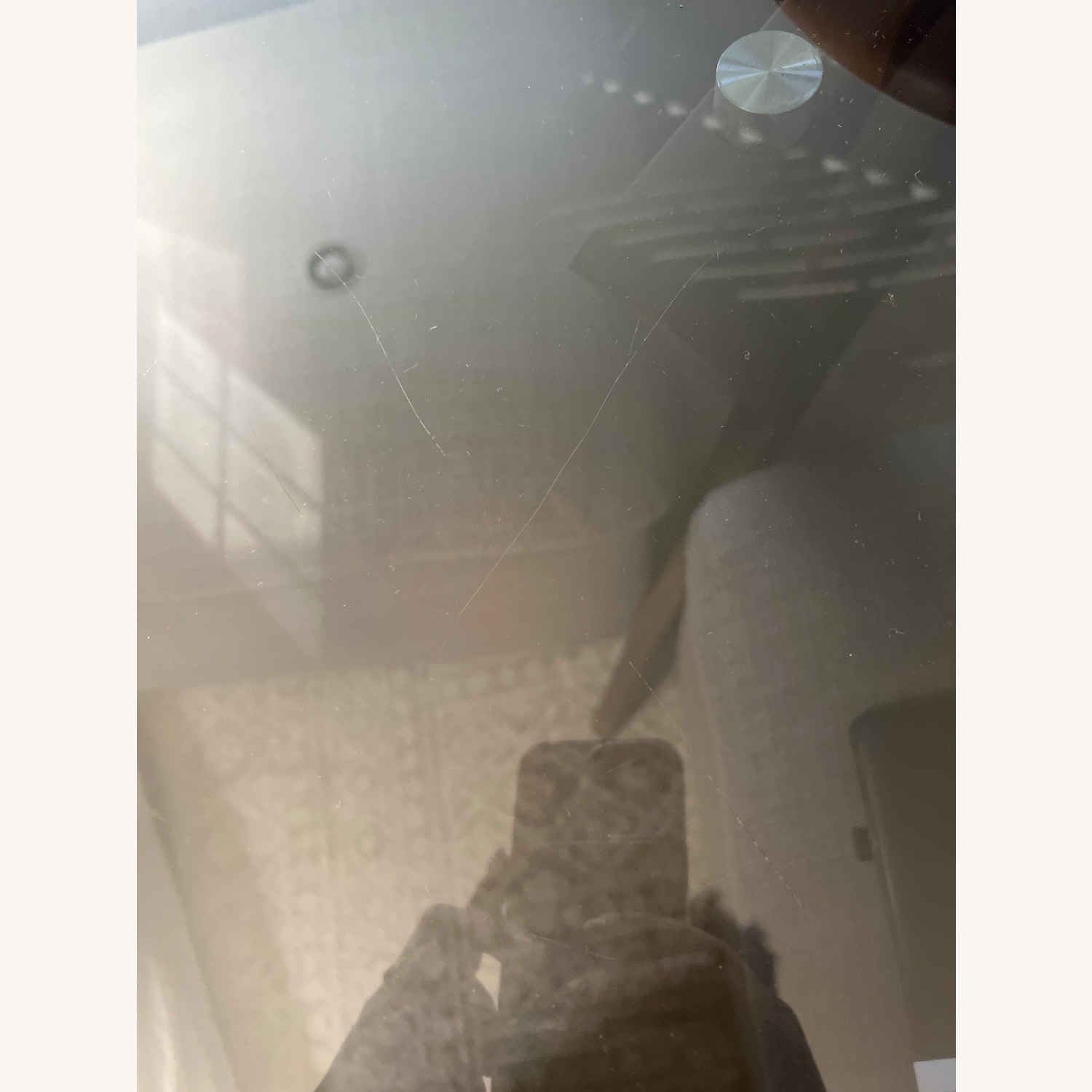 Midcentury Modern Glass and Wood Dining Table - image-7