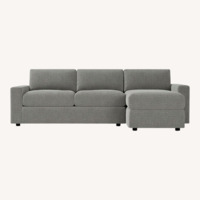 West Elm Urban Gray Sleeper Sectional