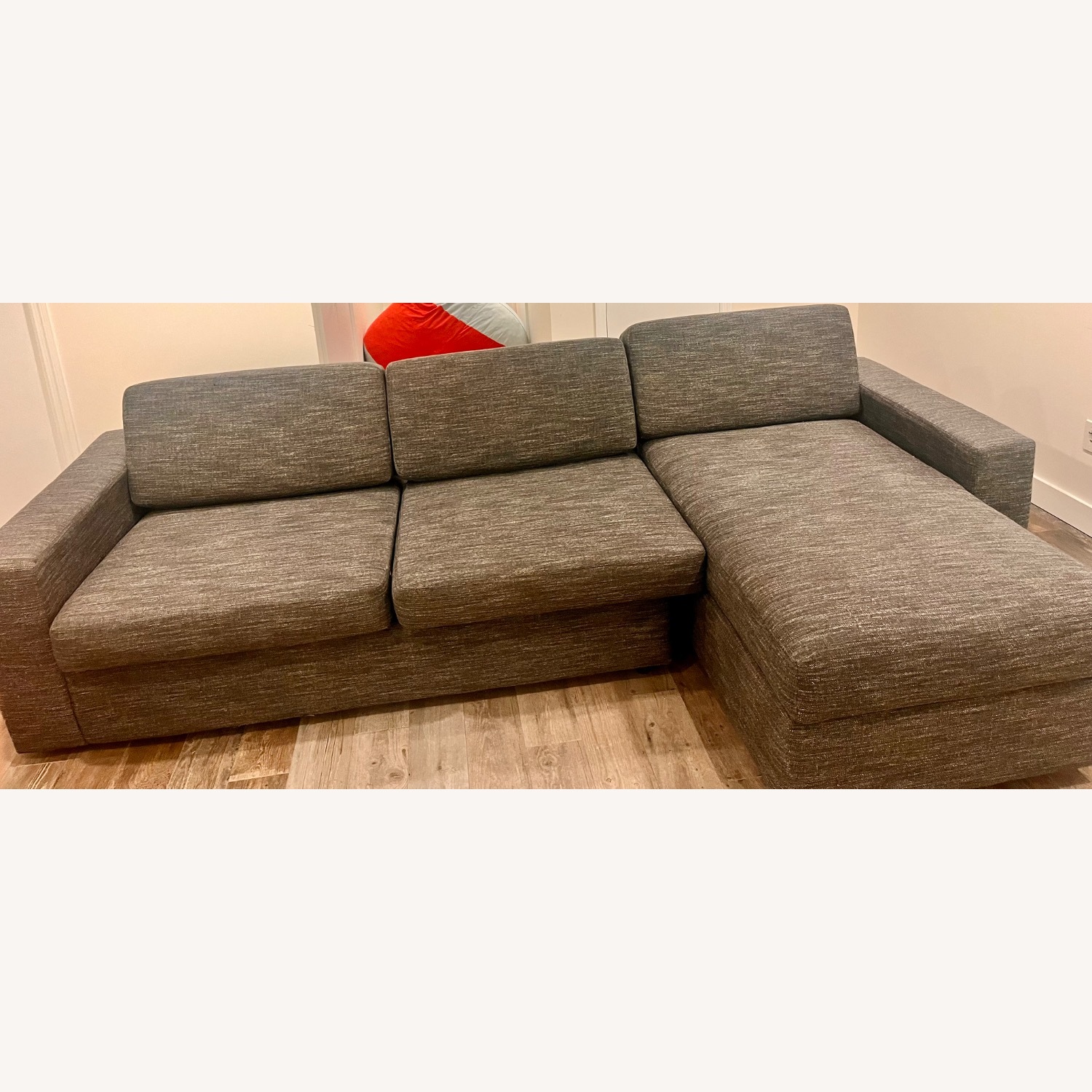 West Elm Urban Gray Sleeper Sectional - image-2