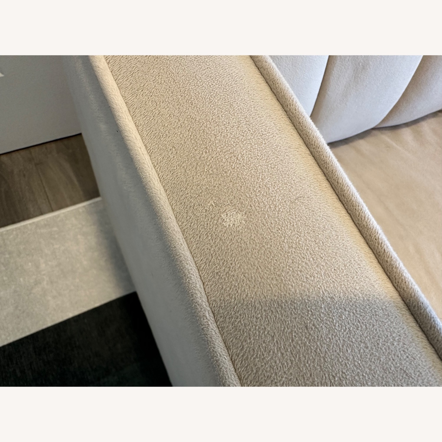 Beige Velvet Futon - Couch and Bed - image-6