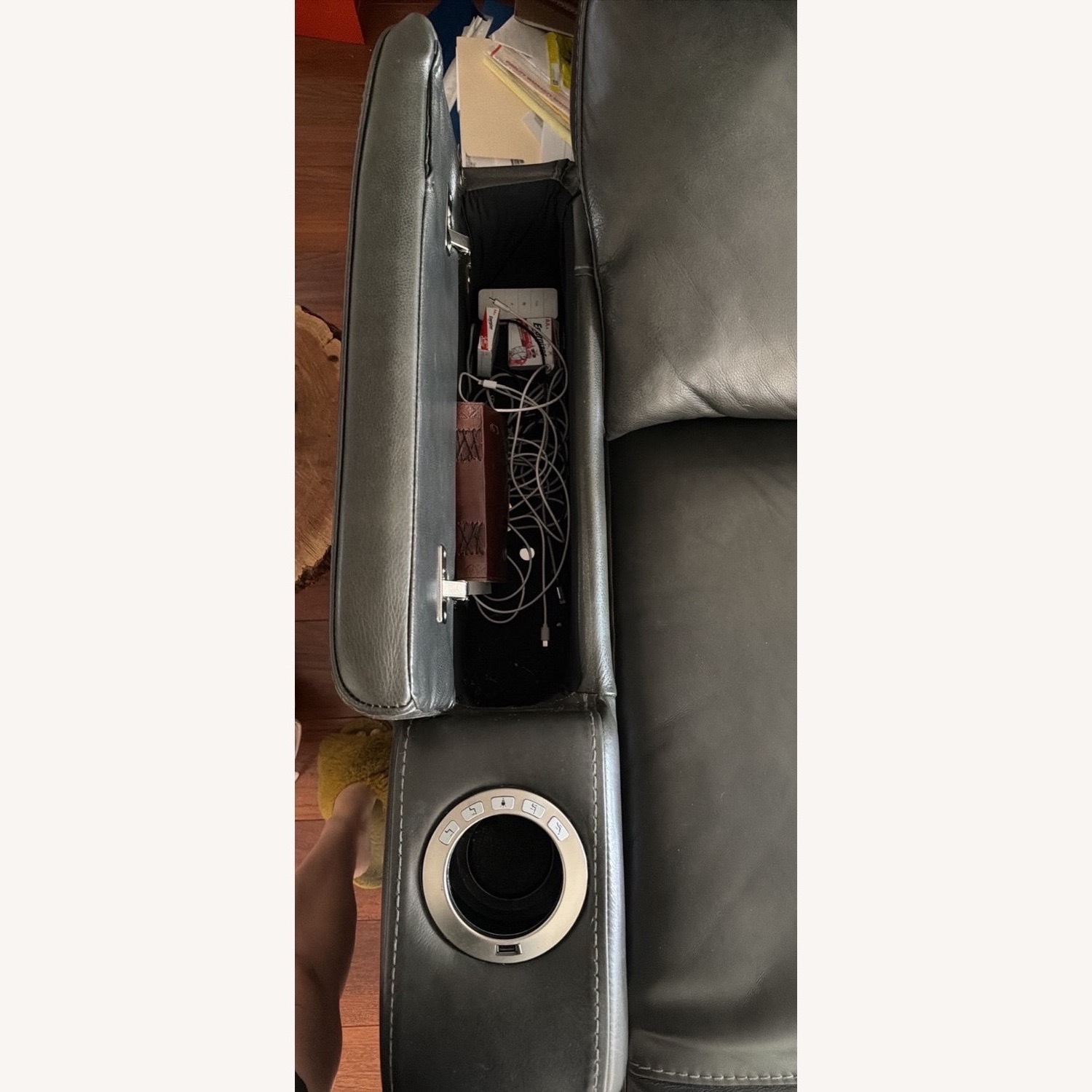 Macy's Dark Gray 3+ Seater Sofa - image-9