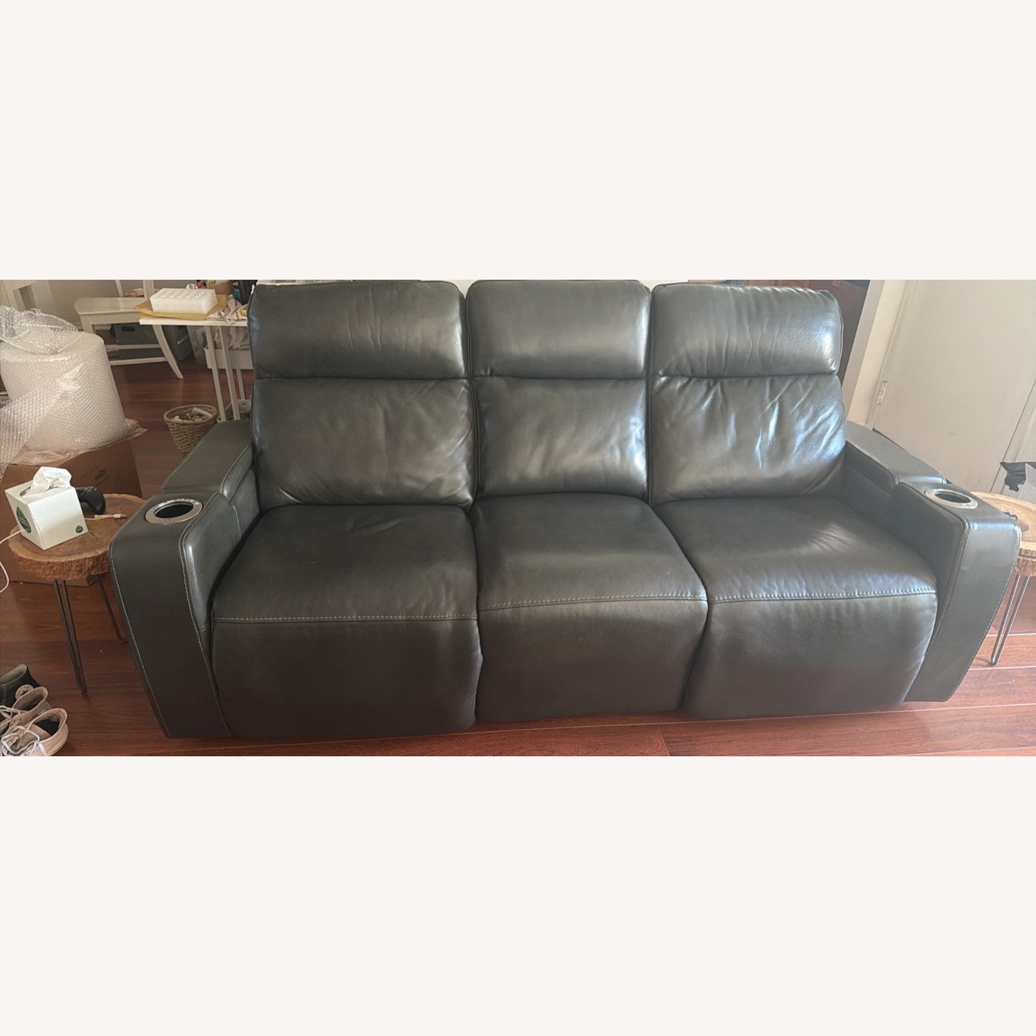 Macy's Dark Gray 3+ Seater Sofa - image-6