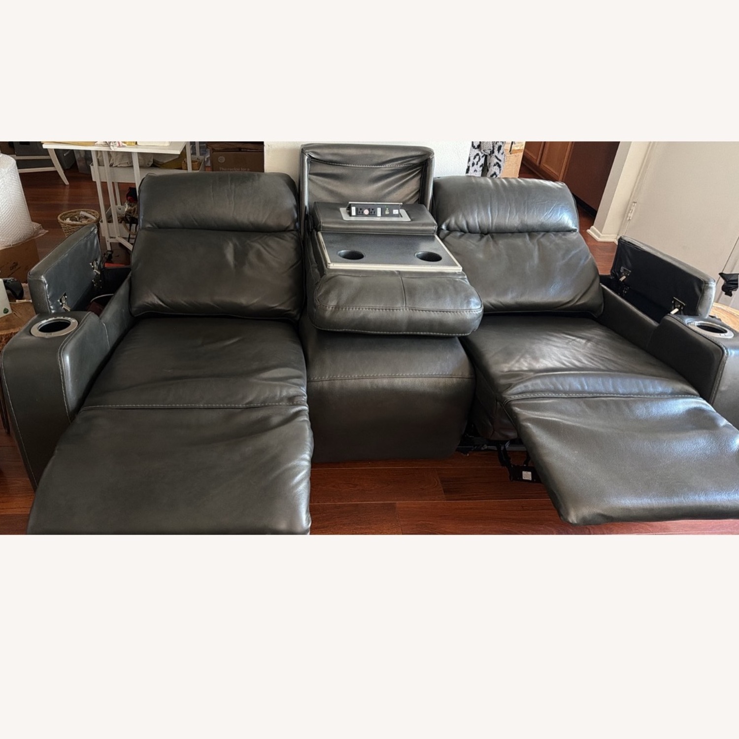 Macy's Dark Gray 3+ Seater Sofa - image-10