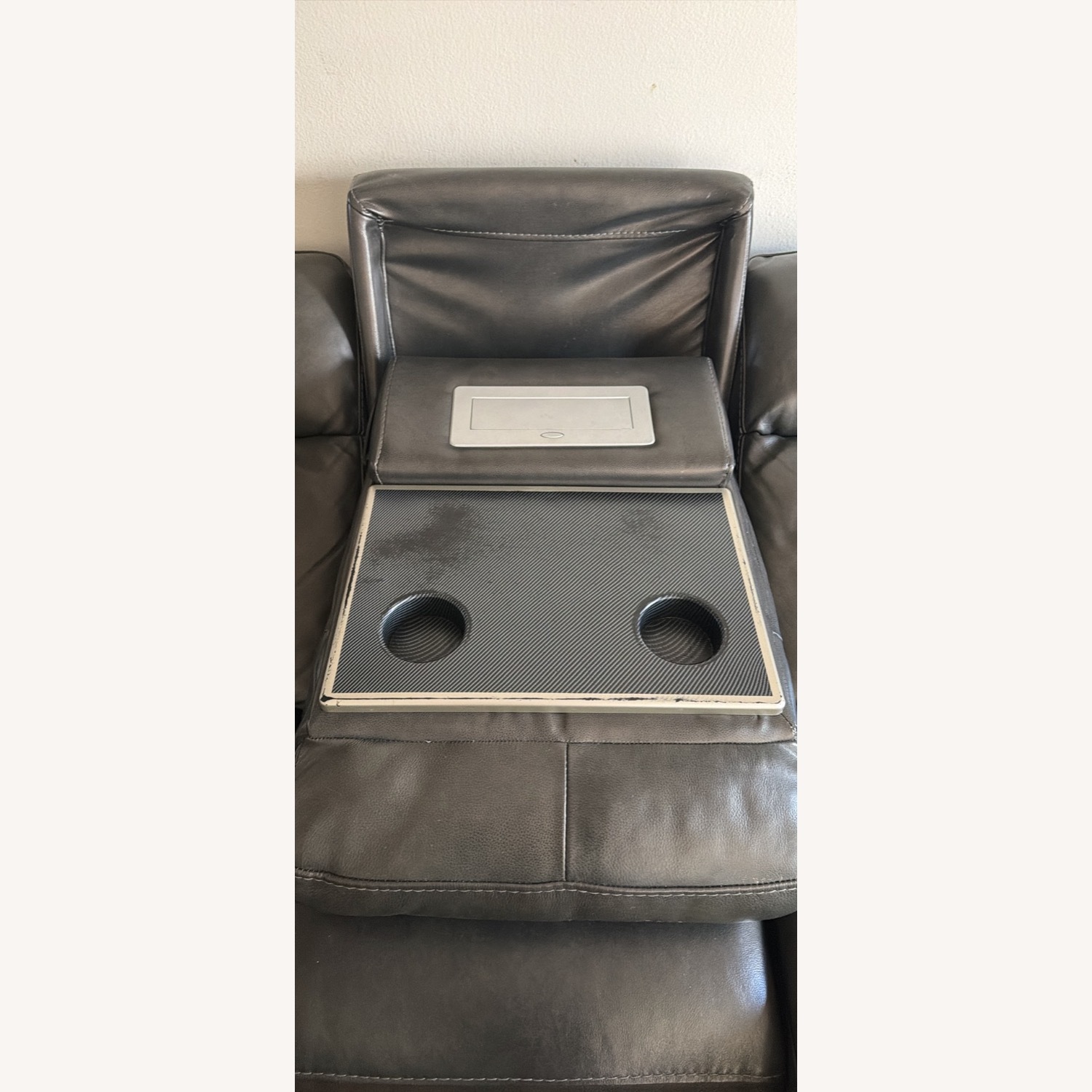 Macy's Dark Gray 3+ Seater Sofa - image-4