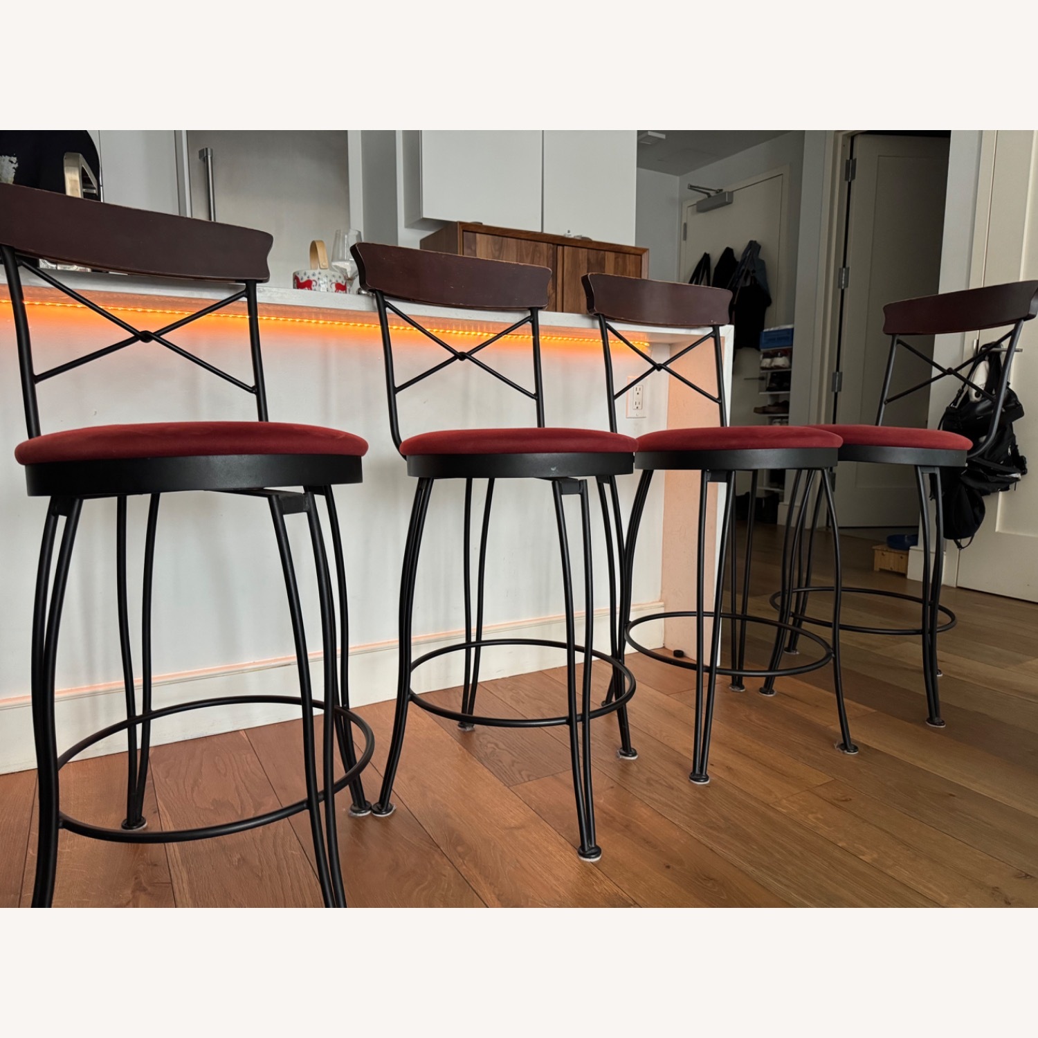 Red Velvet Stools - image-2