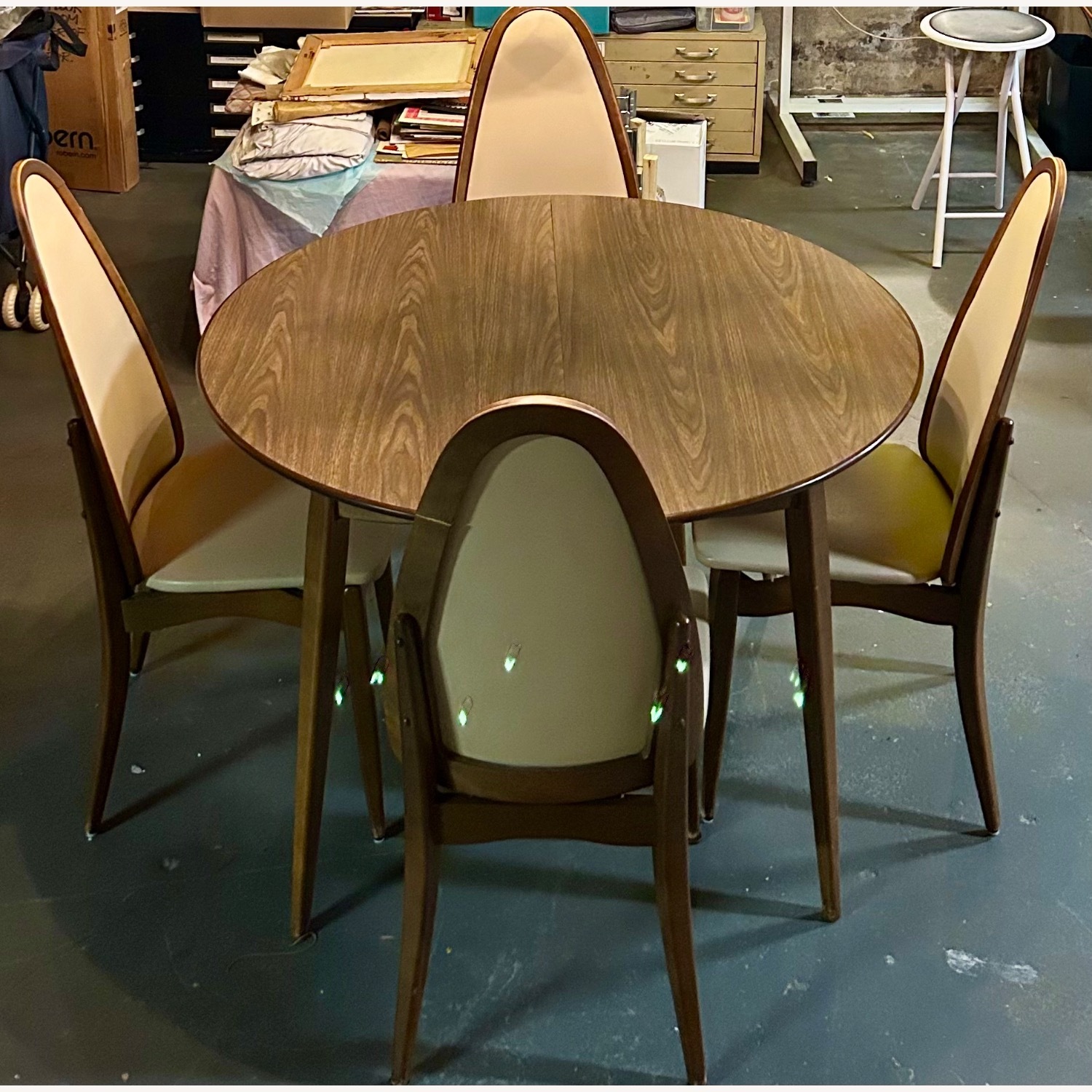 Mid Century Dinning Set - image-1