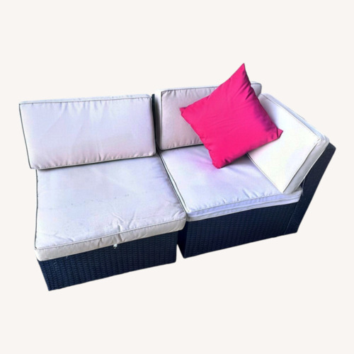 Used Wicker Sectional Sofa Outdoor for sale on AptDeco