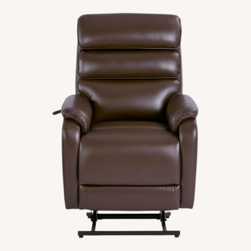 Used Amazon Dark Brown Faux Leather Recliner for sale on AptDeco