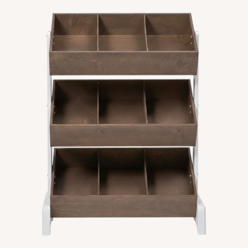 Used Oeuf Toy Box Dark Brown Wood Media Storage for sale on AptDeco