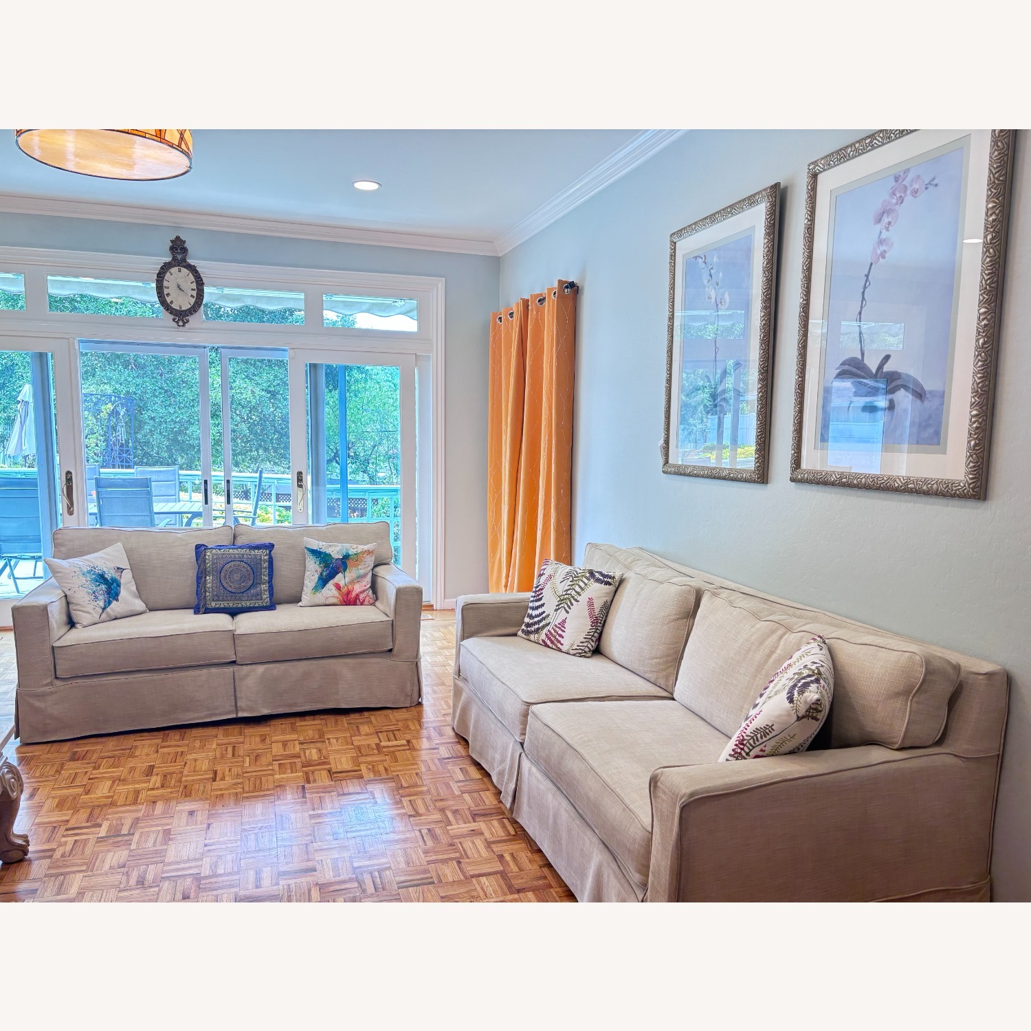 West Elm White Fabric 2 Seater Sofa - image-5