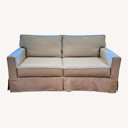 Used West Elm White Fabric 2 Seater Sofa for sale on AptDeco