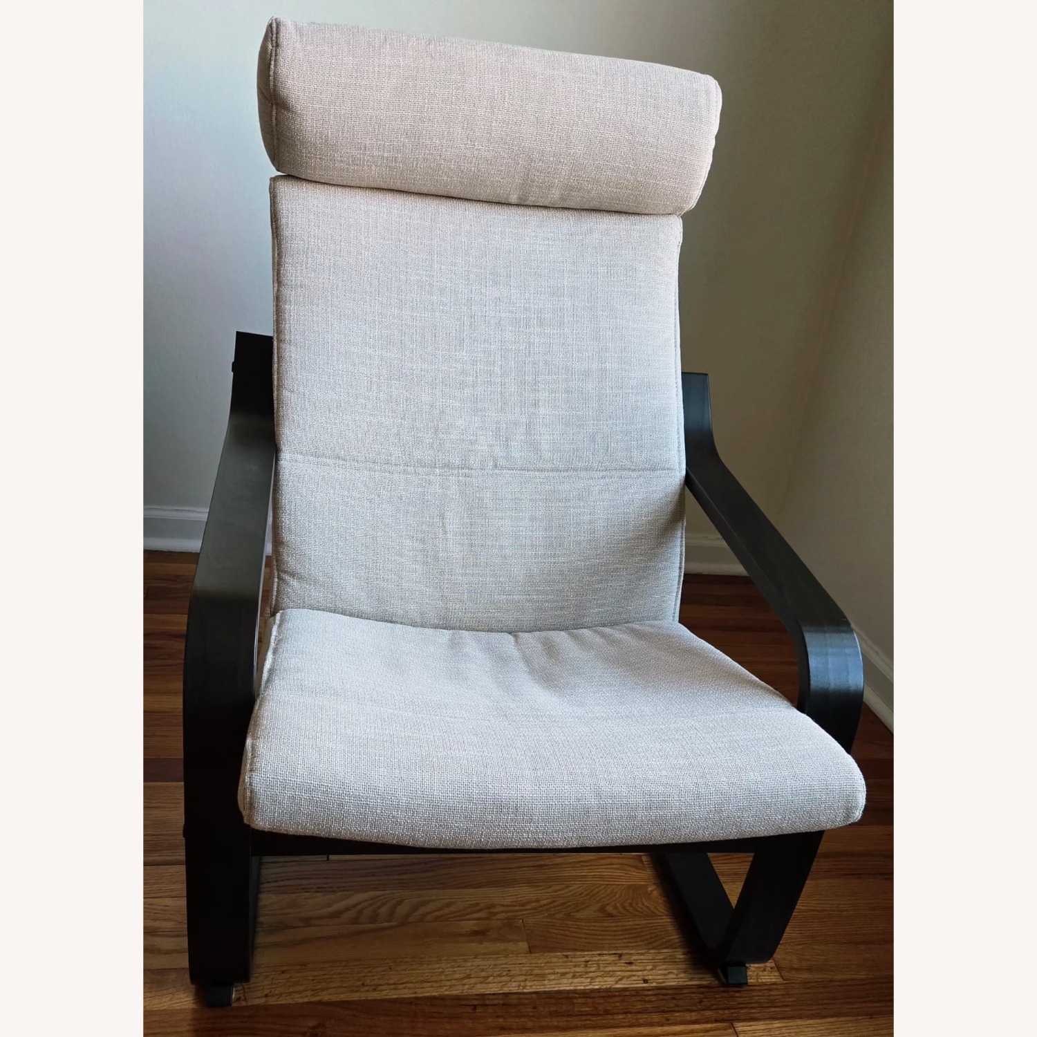 IKEA POÄNG Dark Brown Fabric Recliner - image-5