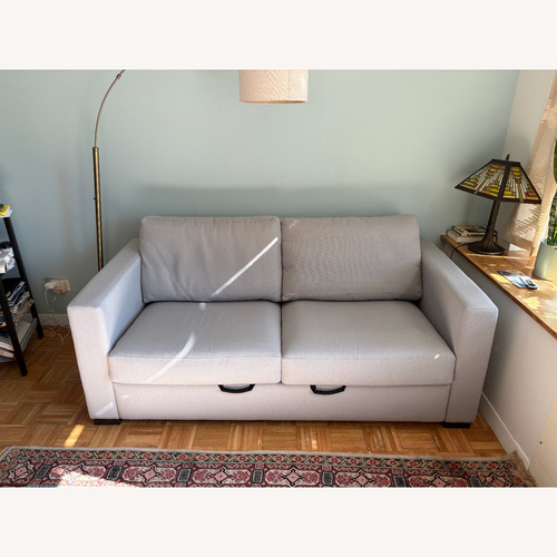 Used Room & Board Allston Light Gray Fabric Sleeper Sofa for sale on AptDeco