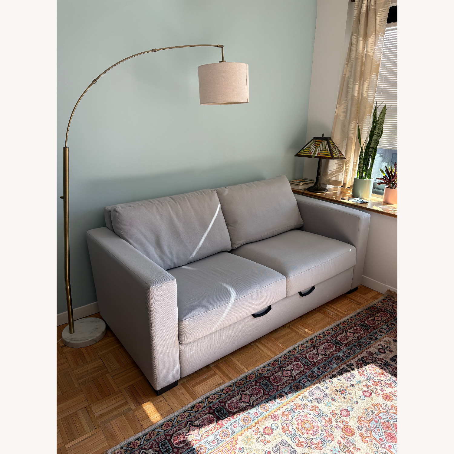 Room & Board Allston Light Gray Fabric Sleeper Sofa - image-2