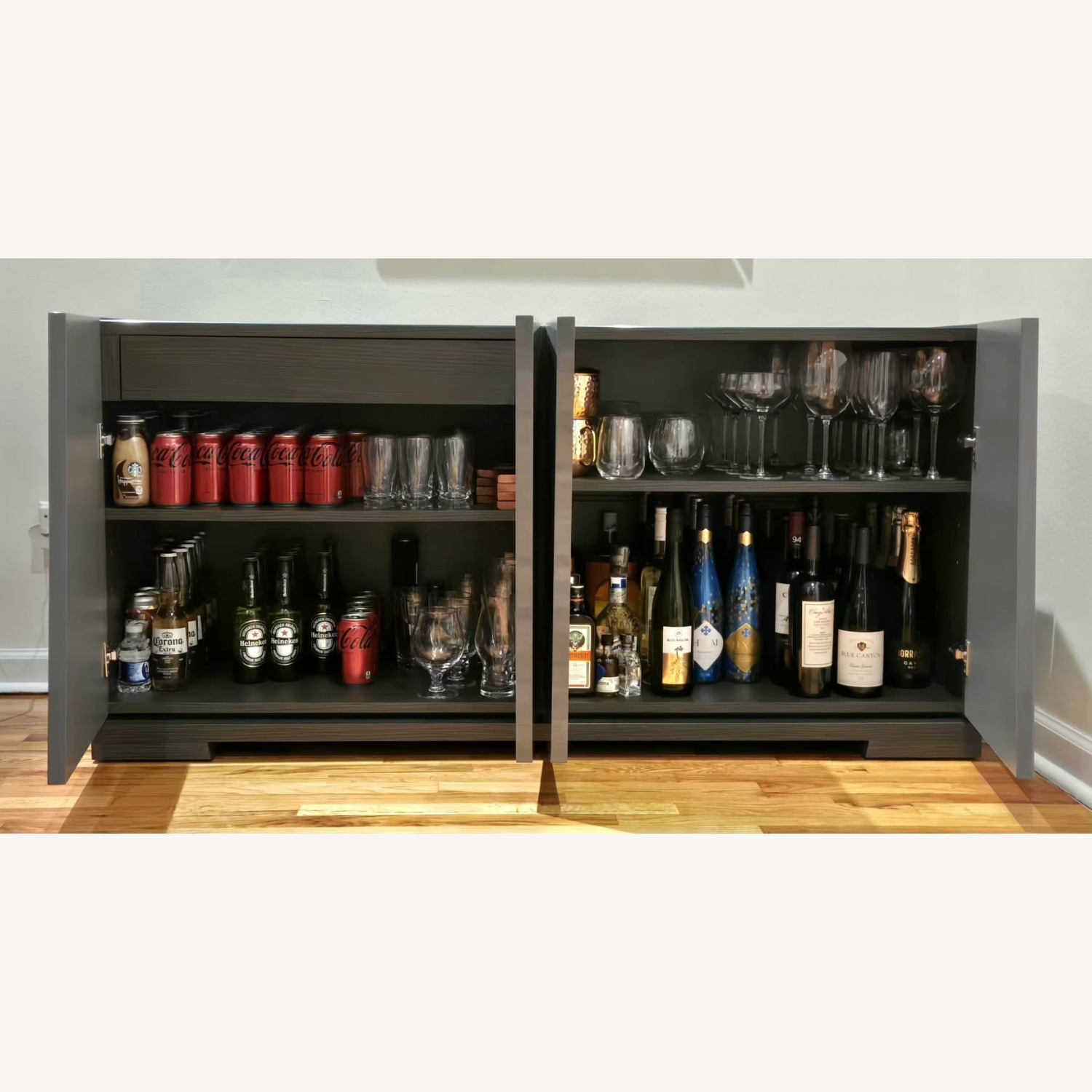 Lazzoni Dark Gray Sideboard - image-5