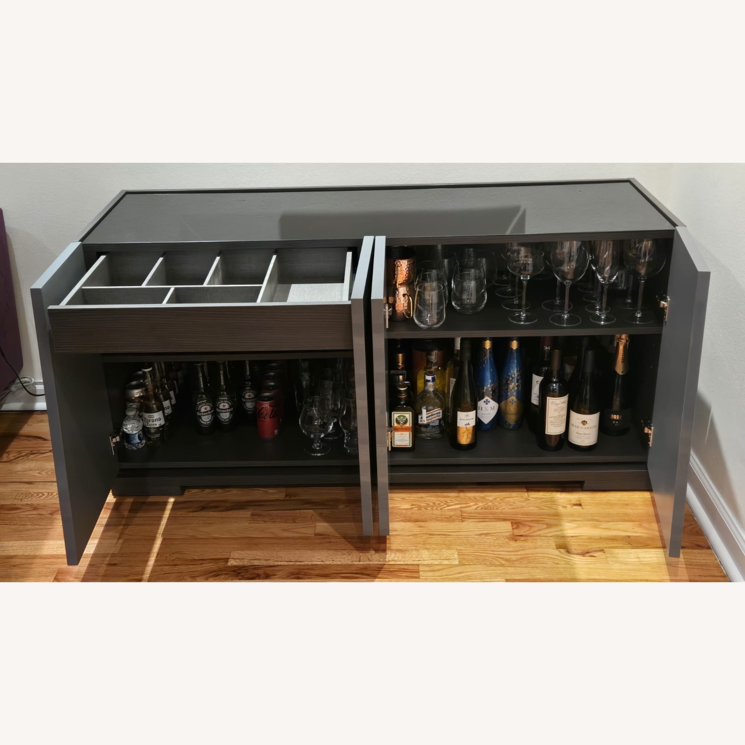 Lazzoni Dark Gray Sideboard - image-3