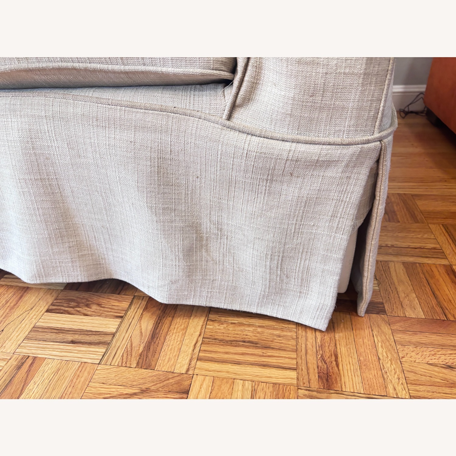 West Elm White Fabric 3+ Seater Sofa - image-4