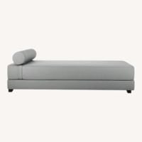 CB2 Lubi Light Gray Fabric Sleeper Sofa