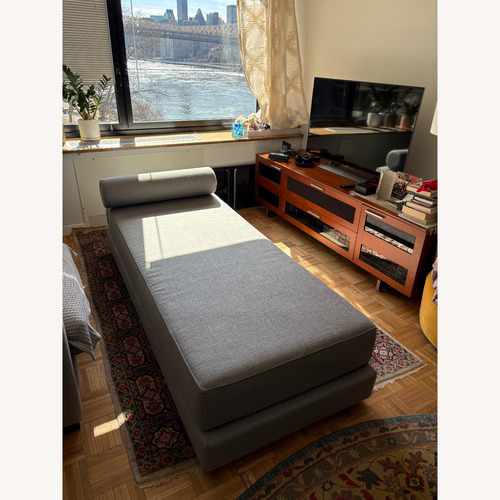 Used CB2 Lubi Light Gray Fabric Sleeper Sofa for sale on AptDeco