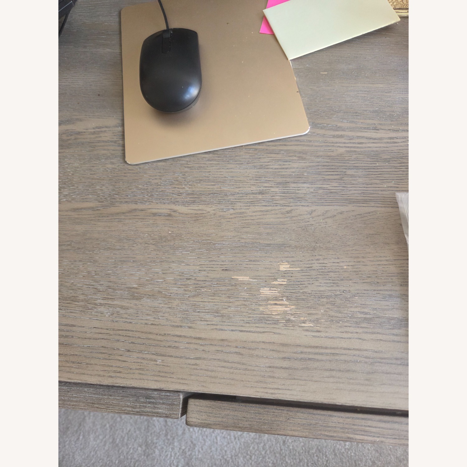 Ashley Furniture Riverside Light Gray Wood Writing Desk - image-3