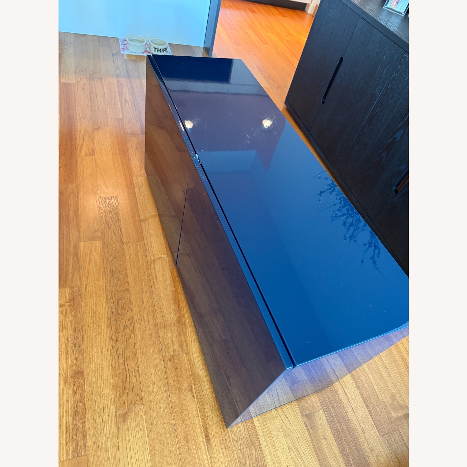 CB2 Fuel Blue Wood Sideboard - image-12