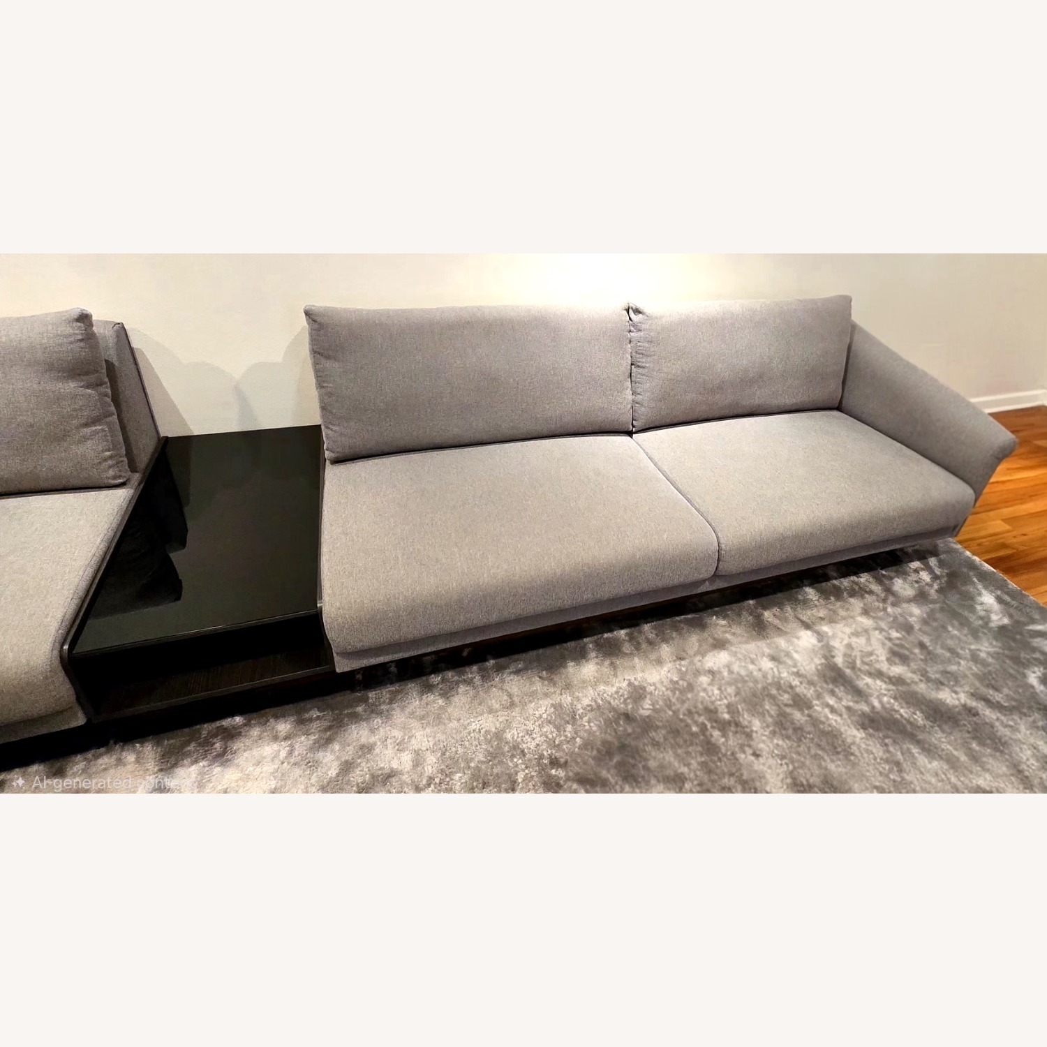 Lazzoni Light Gray Fabric 2 Piece Sectional - image-6