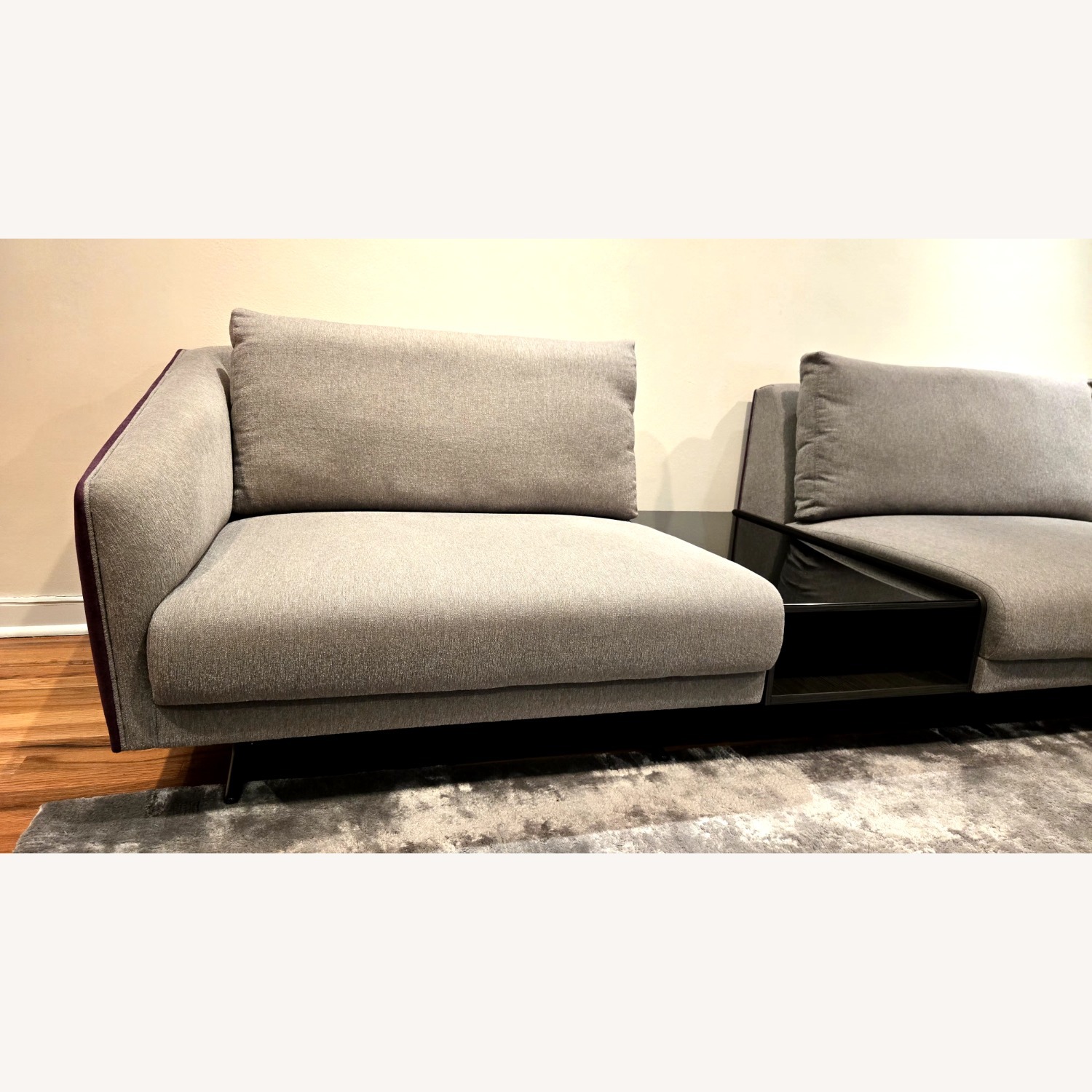 Lazzoni Light Gray Fabric 2 Piece Sectional - image-8