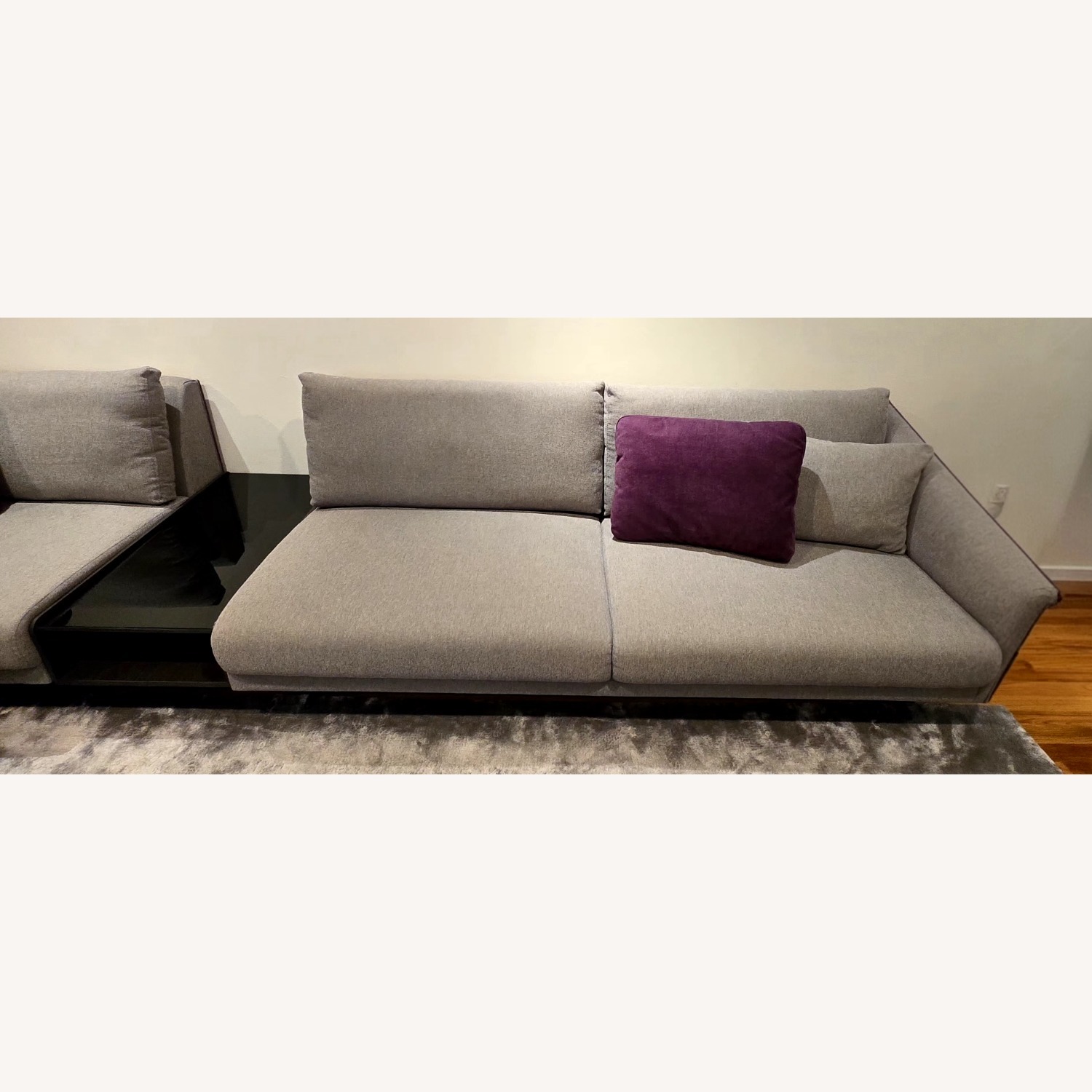 Lazzoni Light Gray Fabric 2 Piece Sectional - image-5