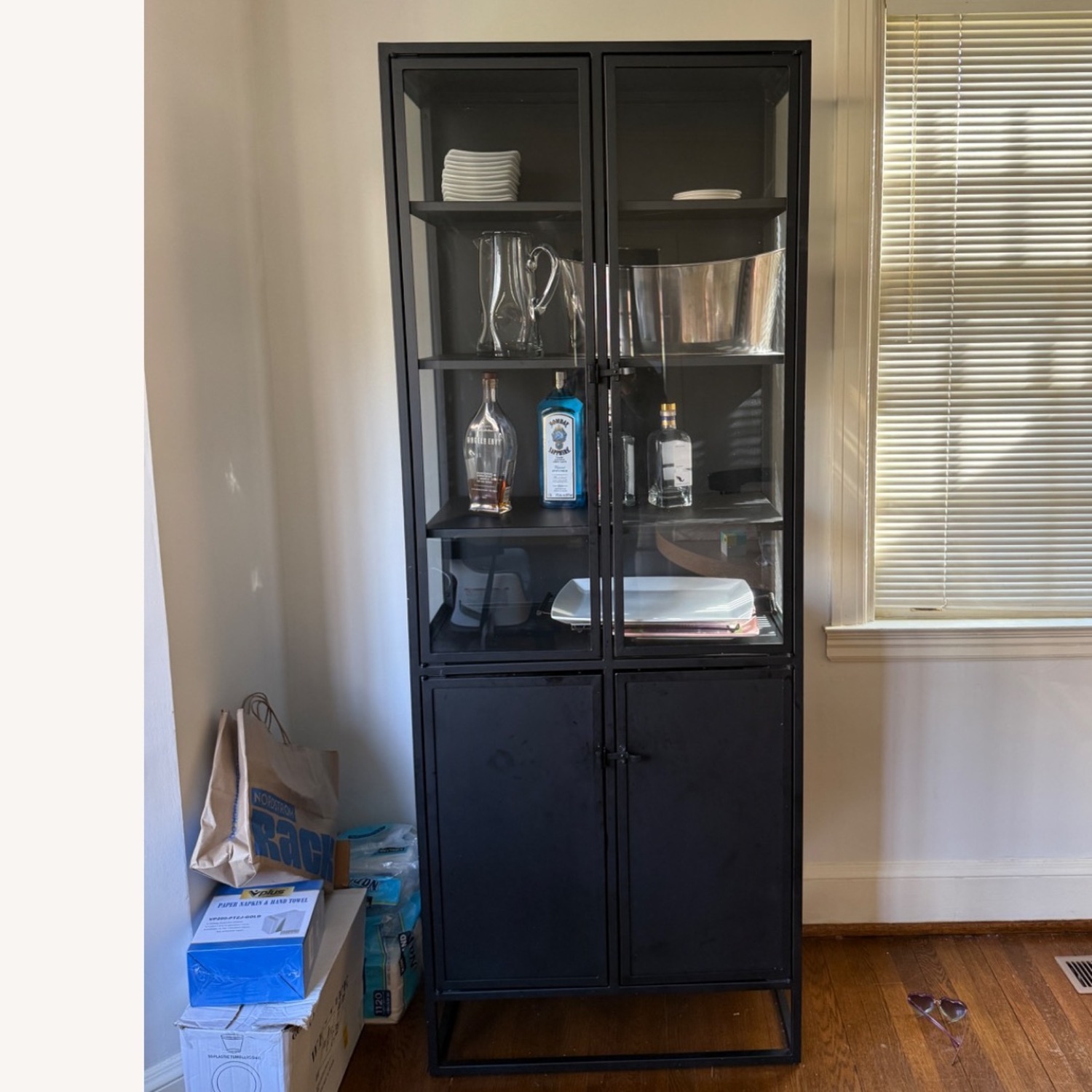 Crate & Barrel Casement Storage Cabinet - image-3