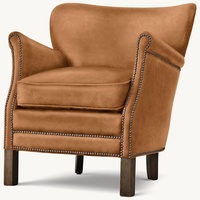 Restoration Hardware Professor's Leather Armchair