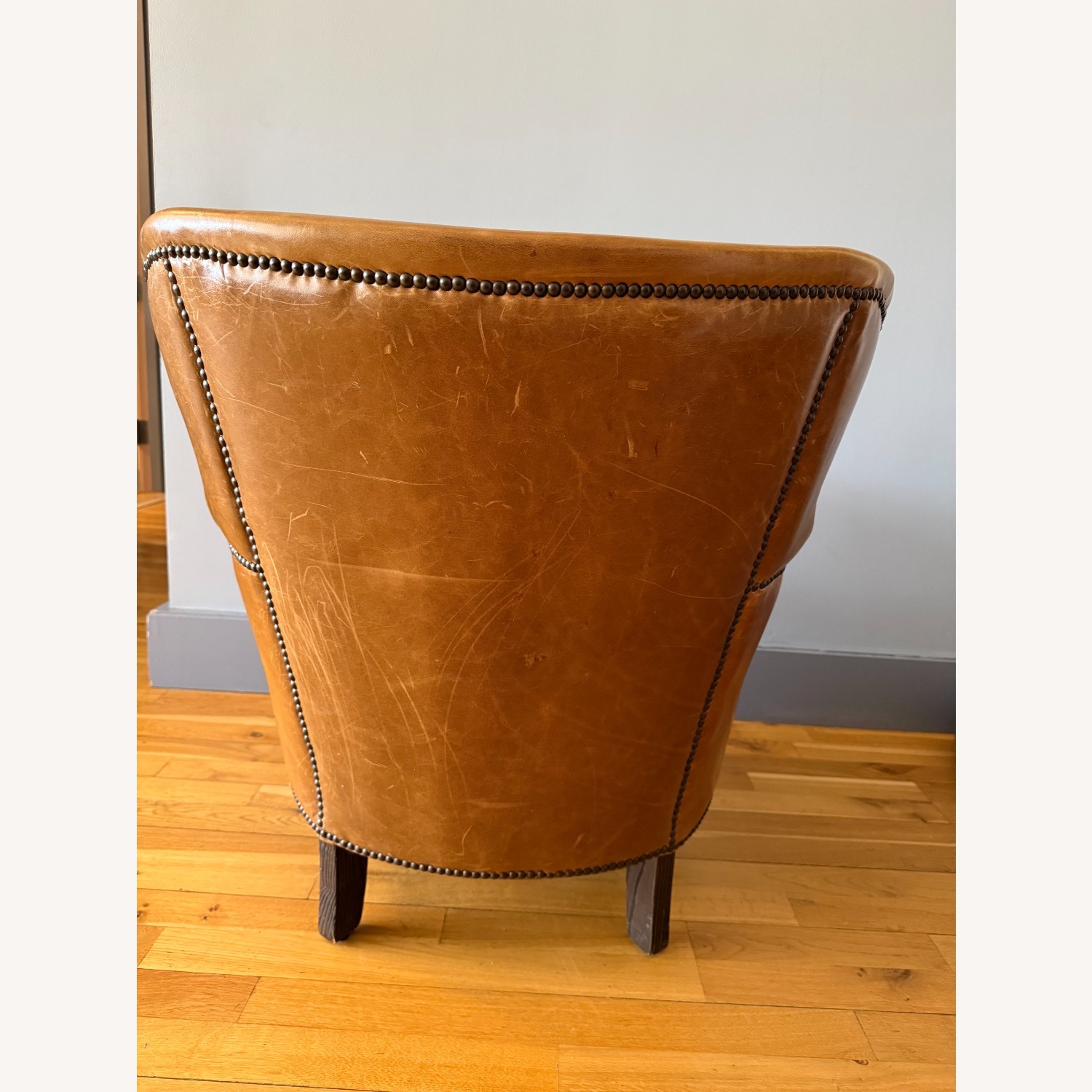 Restoration Hardware Professor's Leather Armchair - image-4