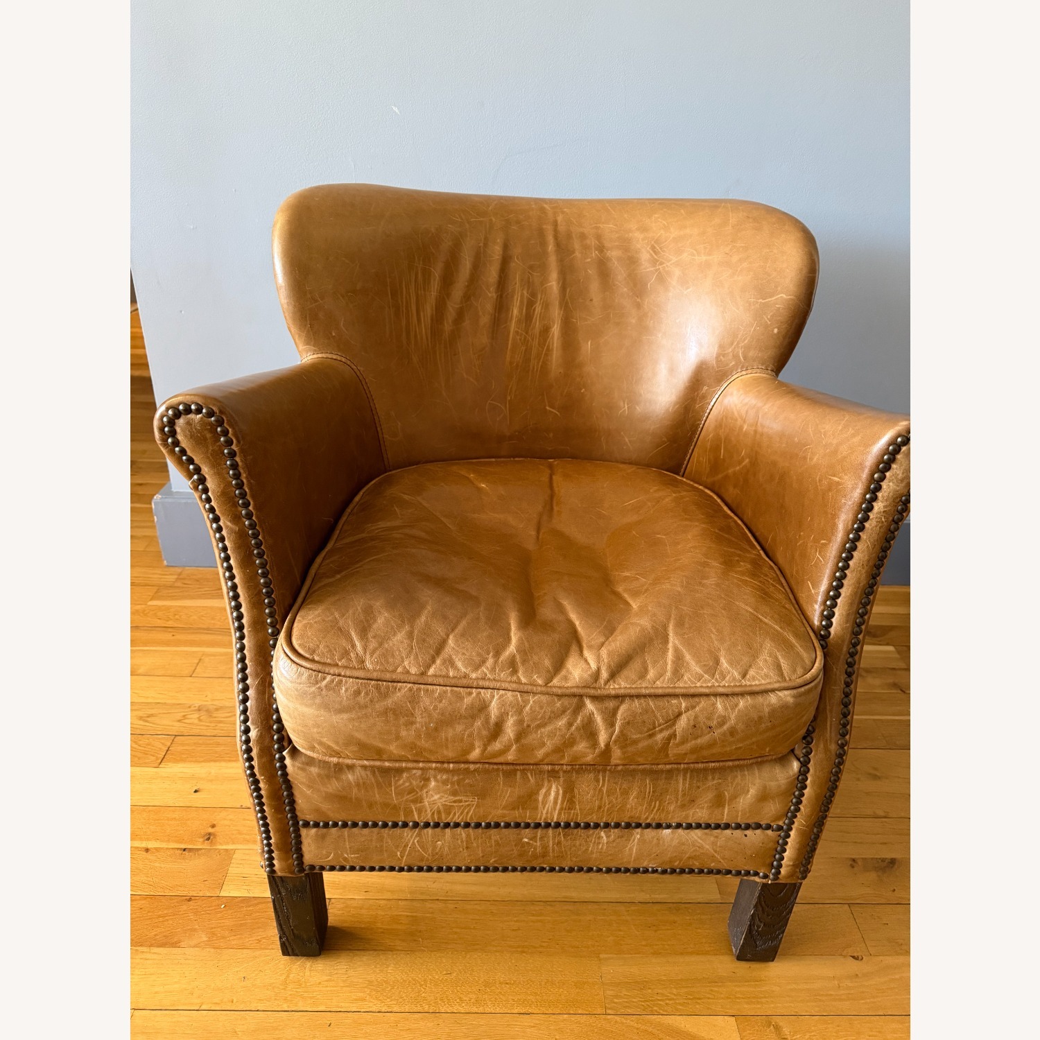 Restoration Hardware Professor's Leather Armchair - image-1