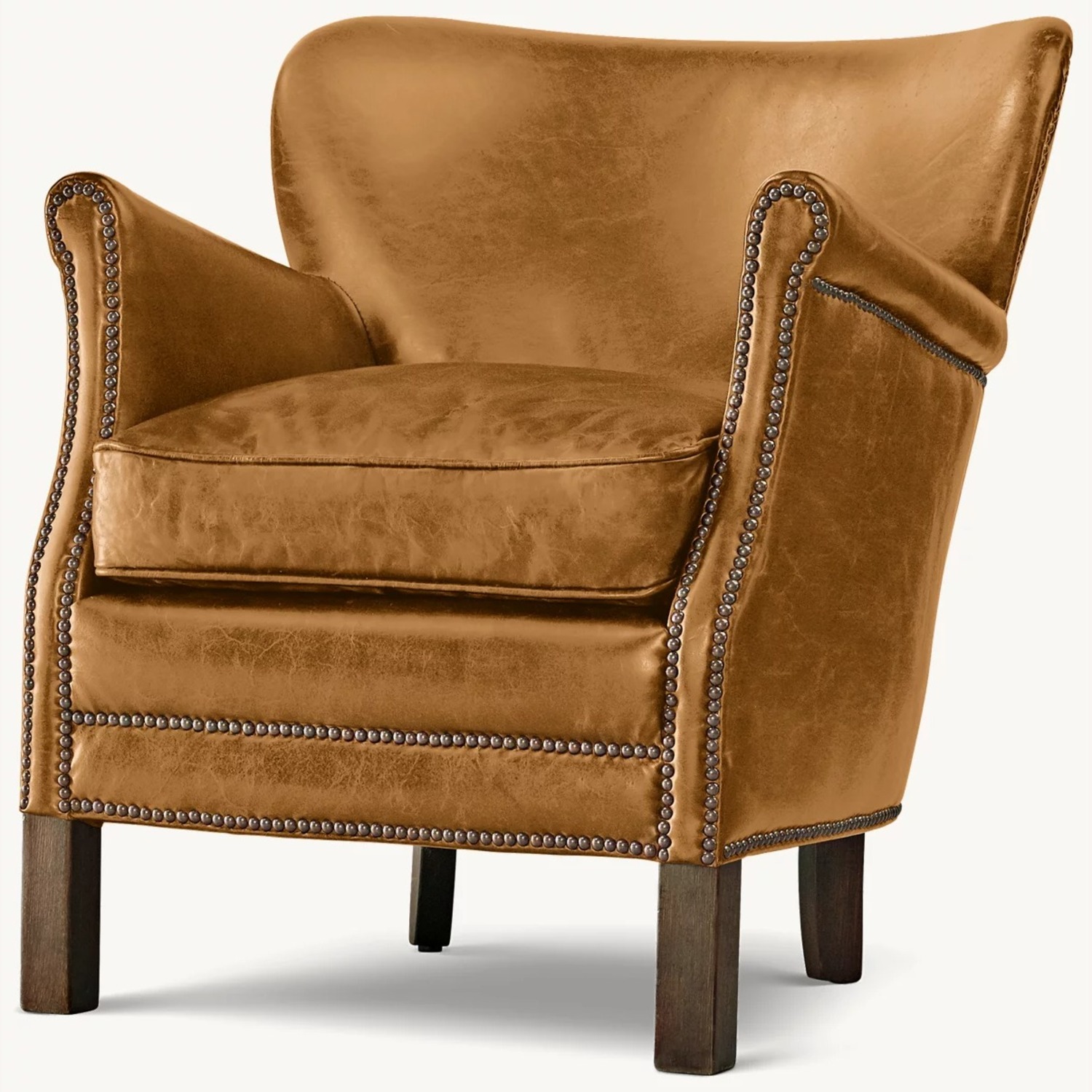 Restoration Hardware Professor's Leather Armchair - image-5