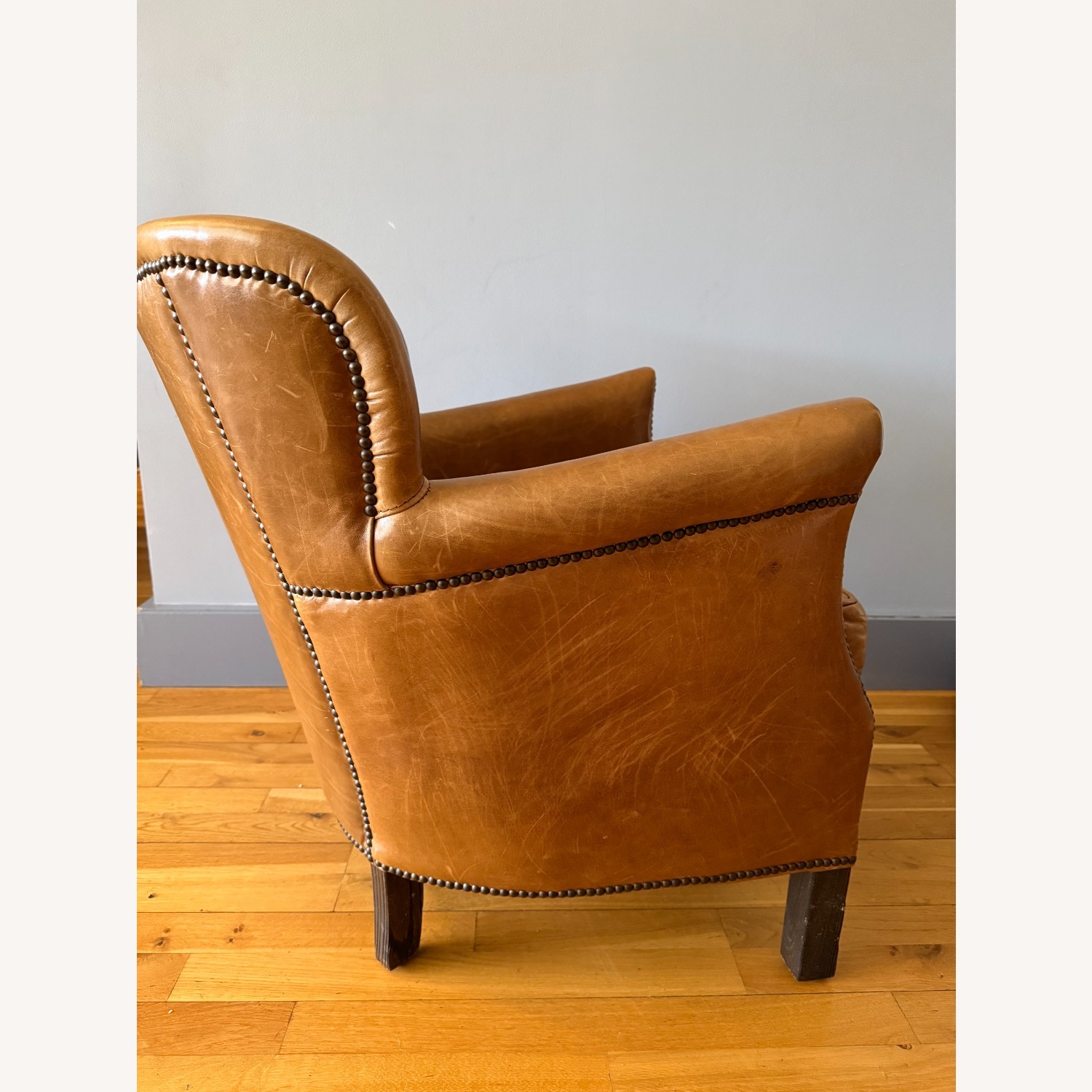Restoration Hardware Professor's Leather Armchair - image-2