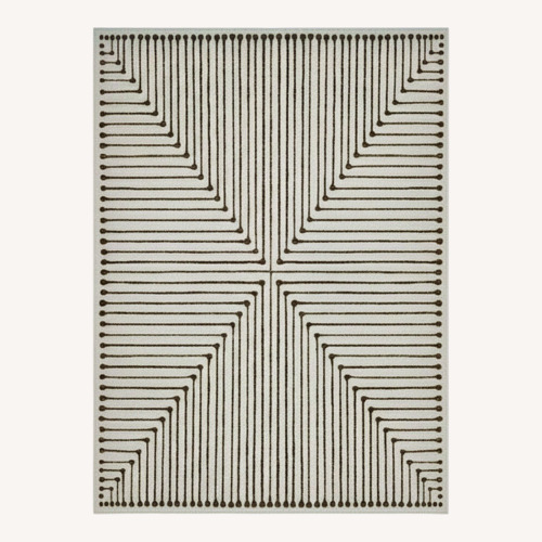 Used Ruggable Light Brown Fabric Area Rug 5' x 7' for sale on AptDeco