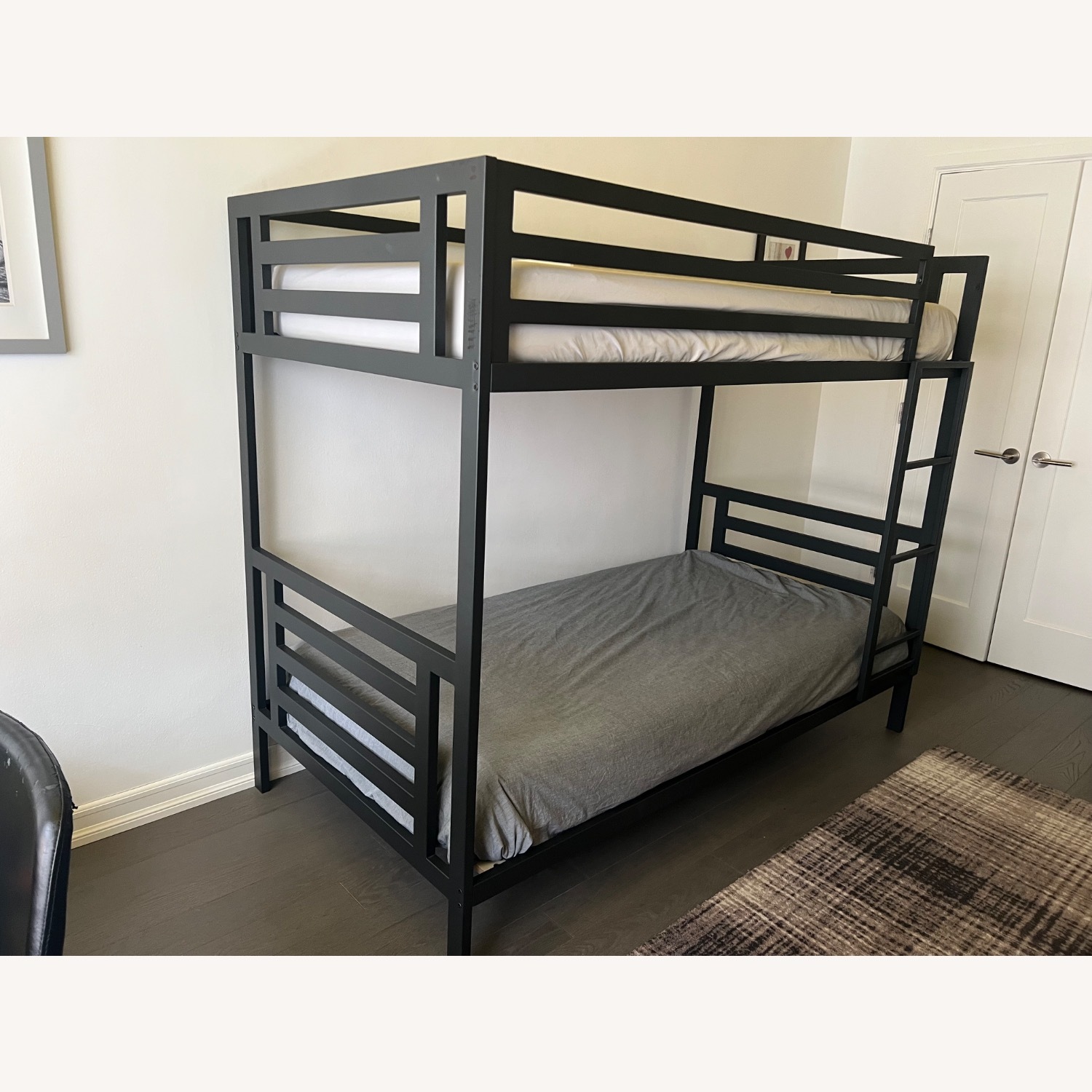 Crate & Barrel River Kids Metal Bunk Bed - image-1