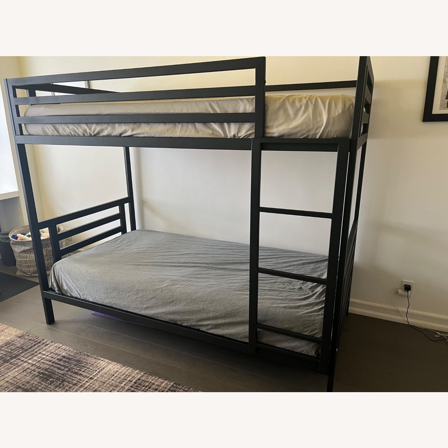 Crate & Barrel River Kids Metal Bunk Bed - image-3